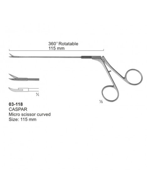 Micro Scissors (Spring Type )with Flat Handles